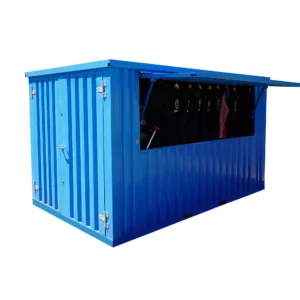Conteneur Bar Démontable 4×2 mètres XL Bleu RAL 5015-Neuf