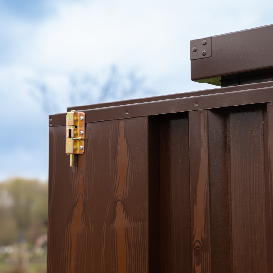 Container imitation bois 3 x 2 mètres – avec double porte grand coté-Neuf – Image 5