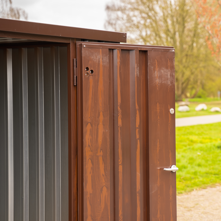 Container imitation bois 3 x 2 mètres – avec double porte grand coté-Neuf – Image 4